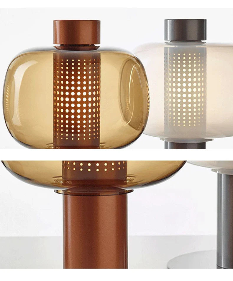BonboriGlow Nordische Glas-Stehlampe