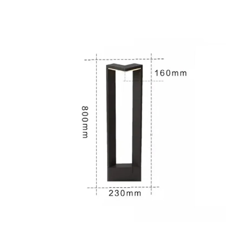 LumiPillar Aluminium LED Gartenleuchte