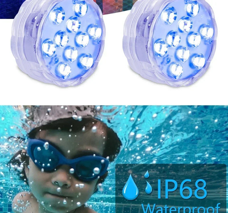 LUMISNAP 10-LED RGB Unterwasser-Magnetleuchten