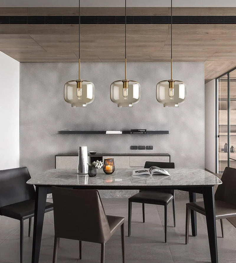 LumiLoft Glas Pendelleuchte
