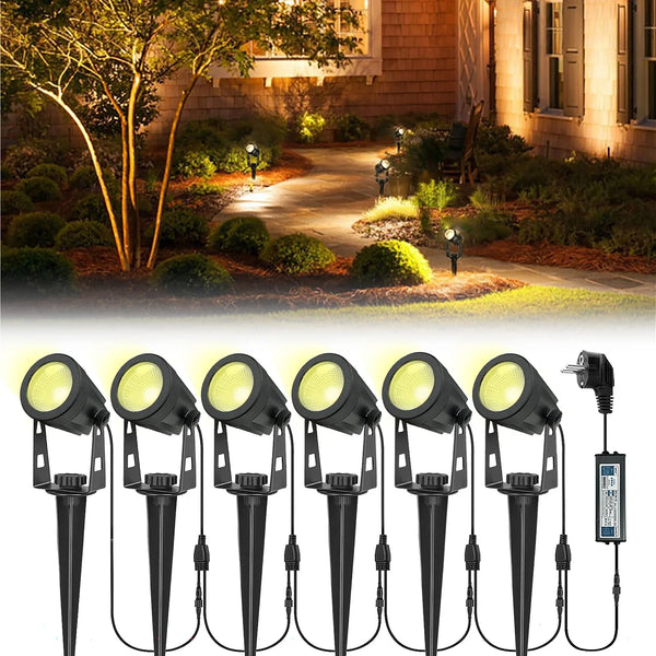 PowerBeam LED Gartenstrahler Außen – Wasserdichte Landschaftsbeleuchtung