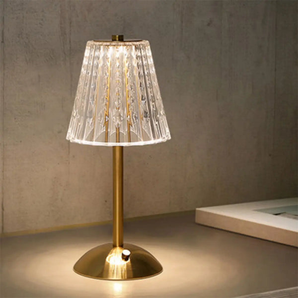 Aurora CrystalTouch – Klassische Kristall-LED-Tischlampe mit Touchbedienung