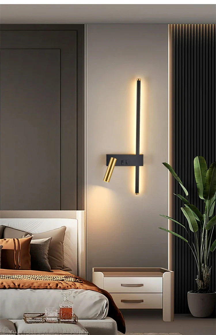 AuroraLuma Nordic Dual LED Wandleuchte