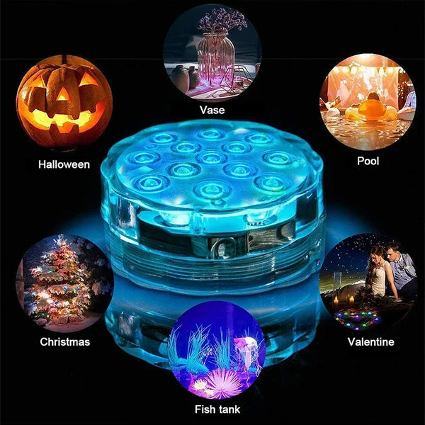 LUMISNAP 10-LED RGB Unterwasser-Magnetleuchten