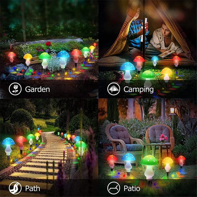 LUMIGLOW Solar-Pilz-Lichterkette