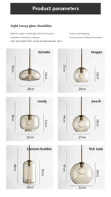 LumiLoft Glas Pendelleuchte
