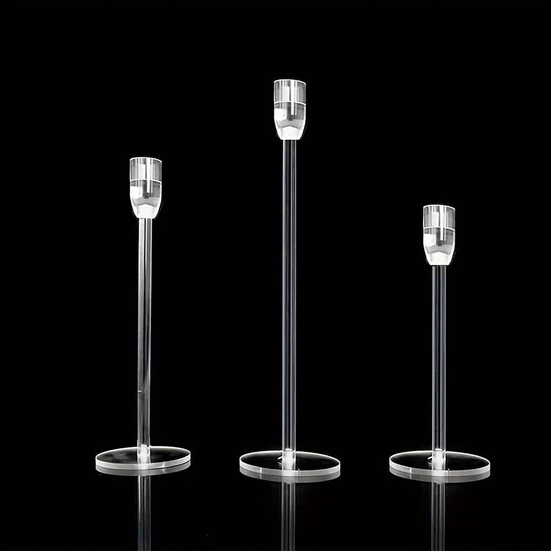 LumenAcry Acryl-Kerzenhalter Set (3-teilig)