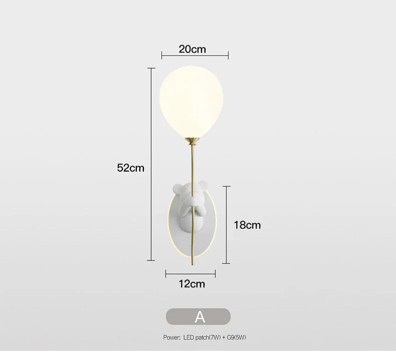BearGlow LED Kinder-Wandleuchte