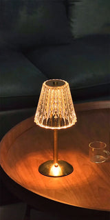Aurora CrystalTouch – Klassische Kristall-LED-Tischlampe mit Touchbedienung