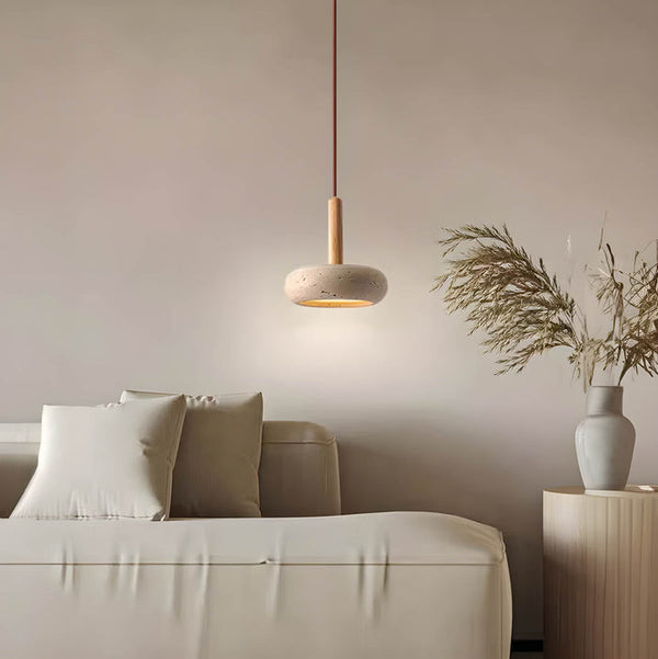 Hängelampe im Wabi-Sabi-Stil