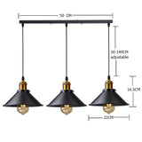 IronGlow Vintage LED Pendelleuchte – Retro Loftlampe für Küche & Esszimmer