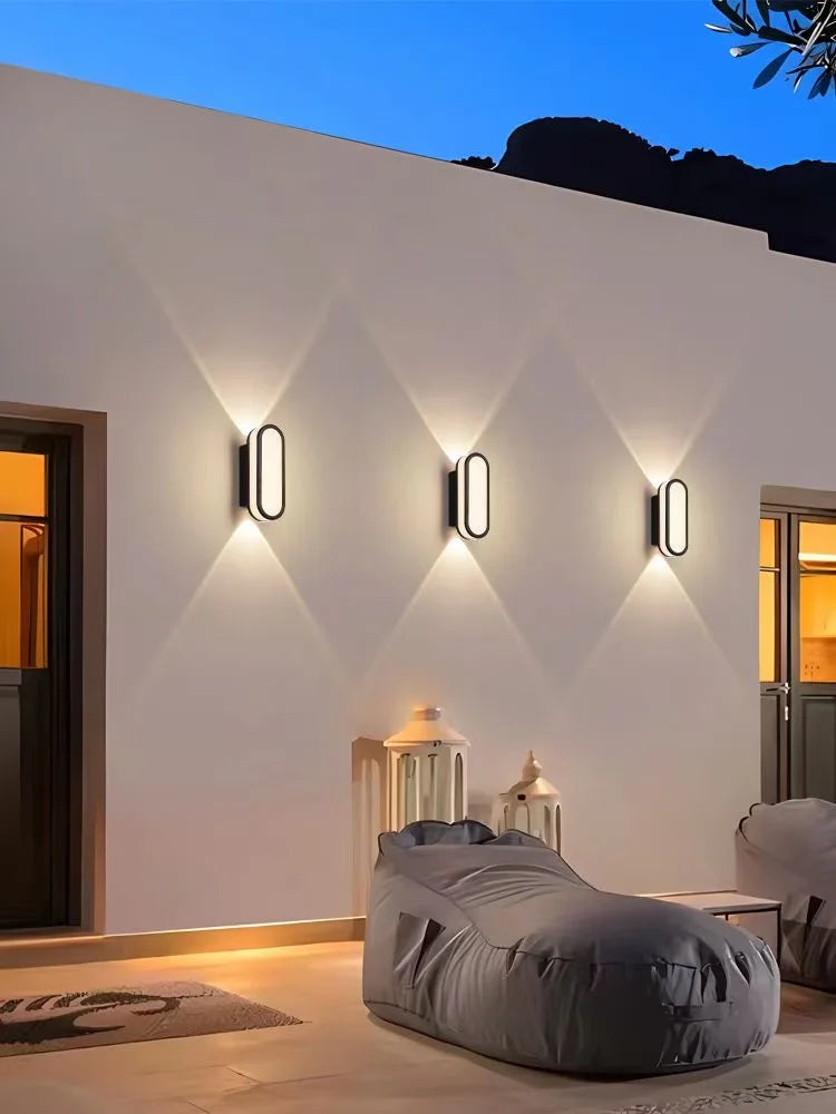 NordiLux LED Wandleuchte – Wasserdichte Moderne Außen-/Innenlampe für Garten, Flur & Schlafzimmer (7W / 10W)