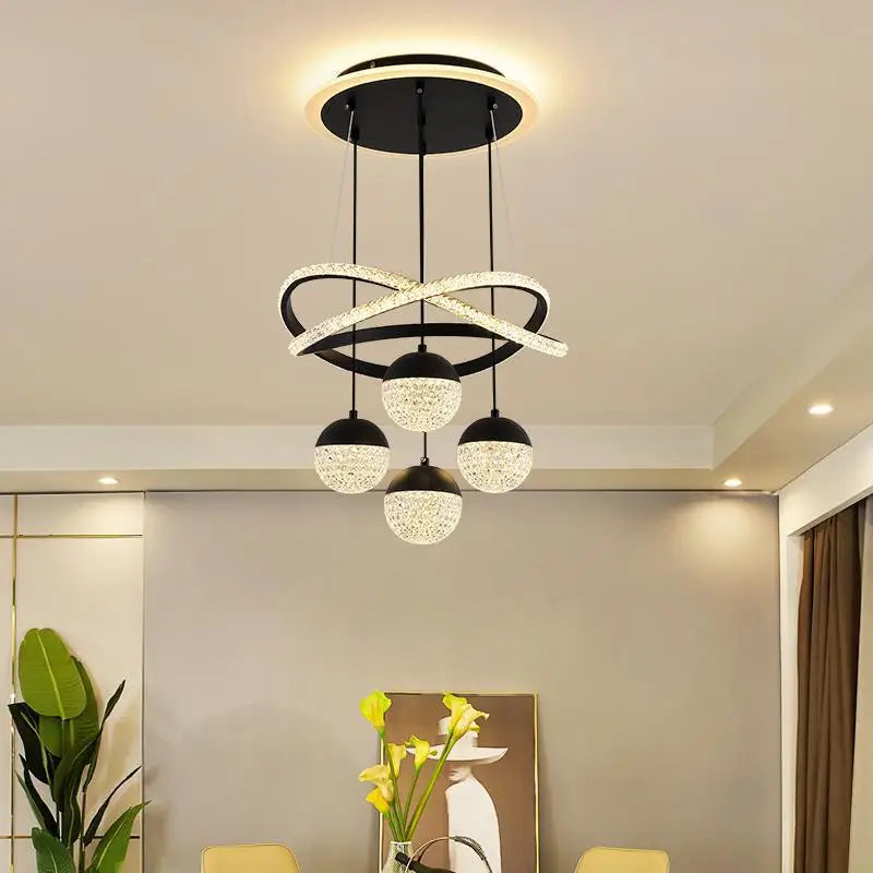 LumaCrest LED Pendelleuchte – Modernes Art Deco-Design für Esszimmer und Wohnzimmer