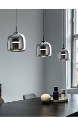 LumiGlow – Elegante Pendelleuchte aus Glasstein mit LED