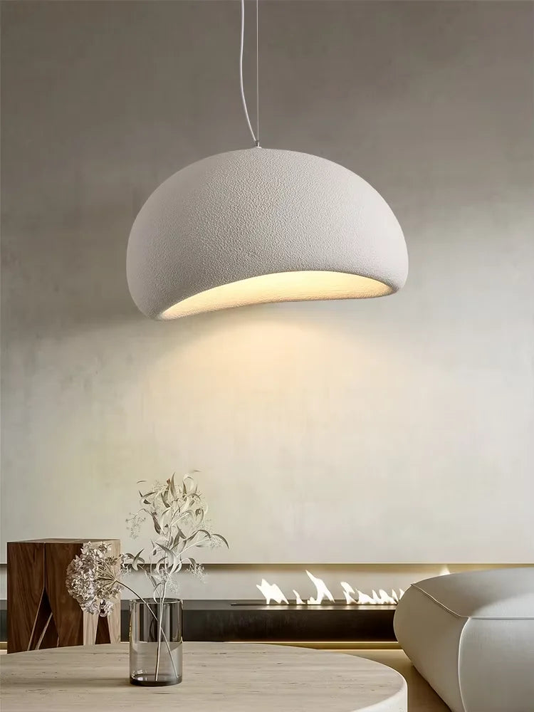 WabiGlow – Moderne LED Pendelleuchte im Wabi-Sabi-Stil für Wohnzimmer, Schlafzimmer & Esszimmer