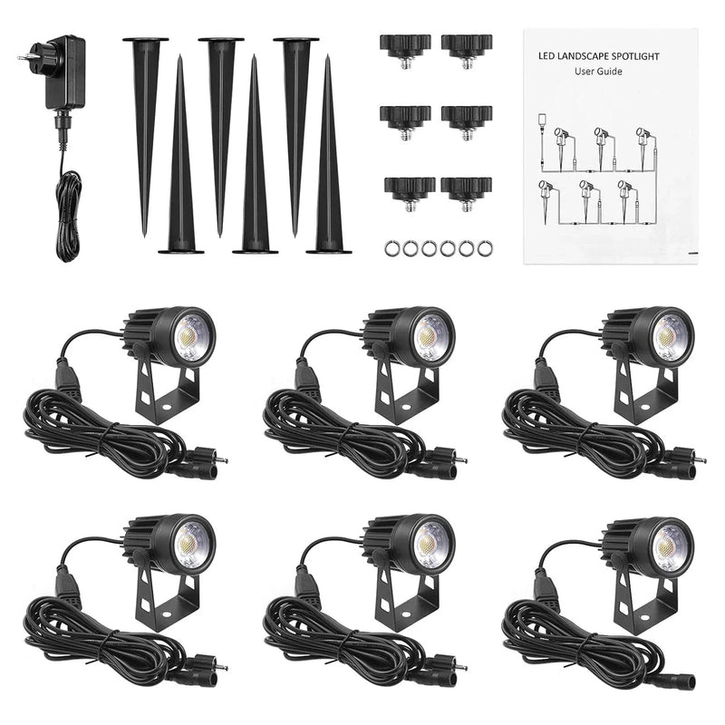 PowerBeam LED Gartenstrahler Außen – Wasserdichte Landschaftsbeleuchtung
