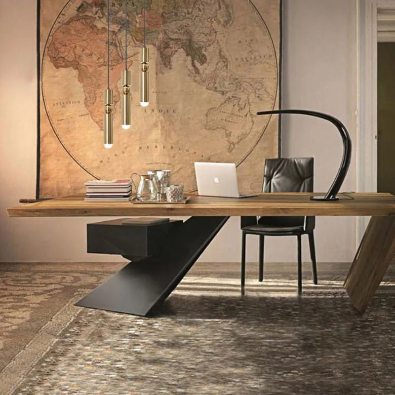 Luxe Aurea Goldene Pendelleuchte – Minimalistische LED-Deckenlampe