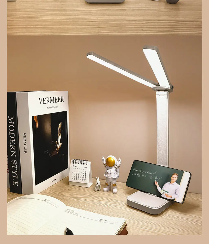 LumoFlex – Wiederaufladbare Faltbare LED-Schreibtischlampe mit Touch-Steuerung & Augenschutz