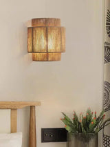 MORI GLOW Handgefertigte Hanfseil-Wandleuchte