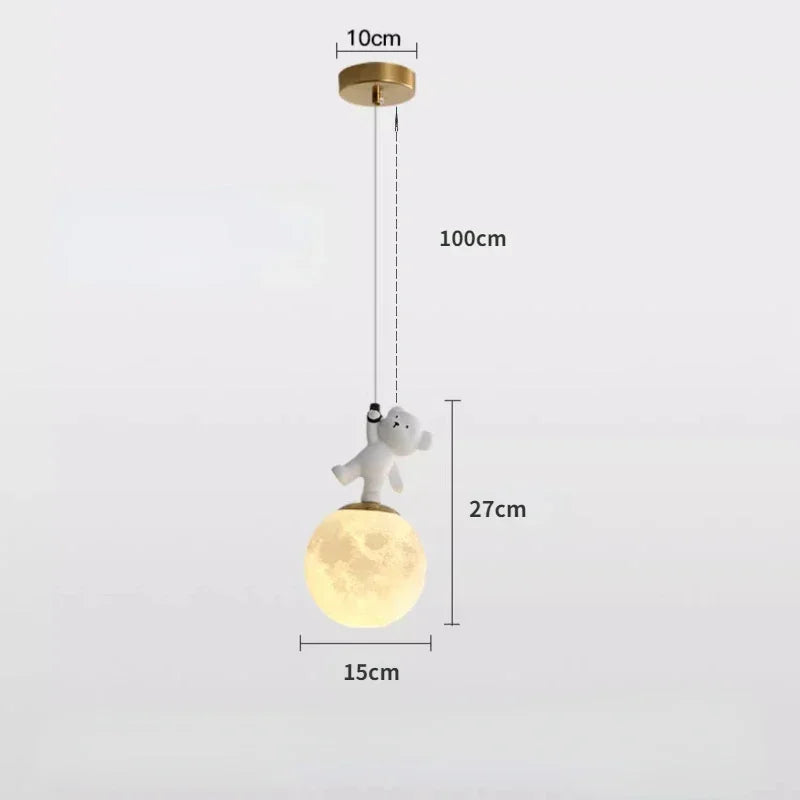 Nordic Bear Glow – Verspielte LED-Hängeleuchte für Kinderzimmer & Kreativräume