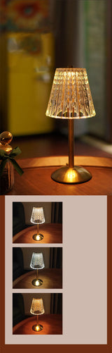 Aurora CrystalTouch – Klassische Kristall-LED-Tischlampe mit Touchbedienung