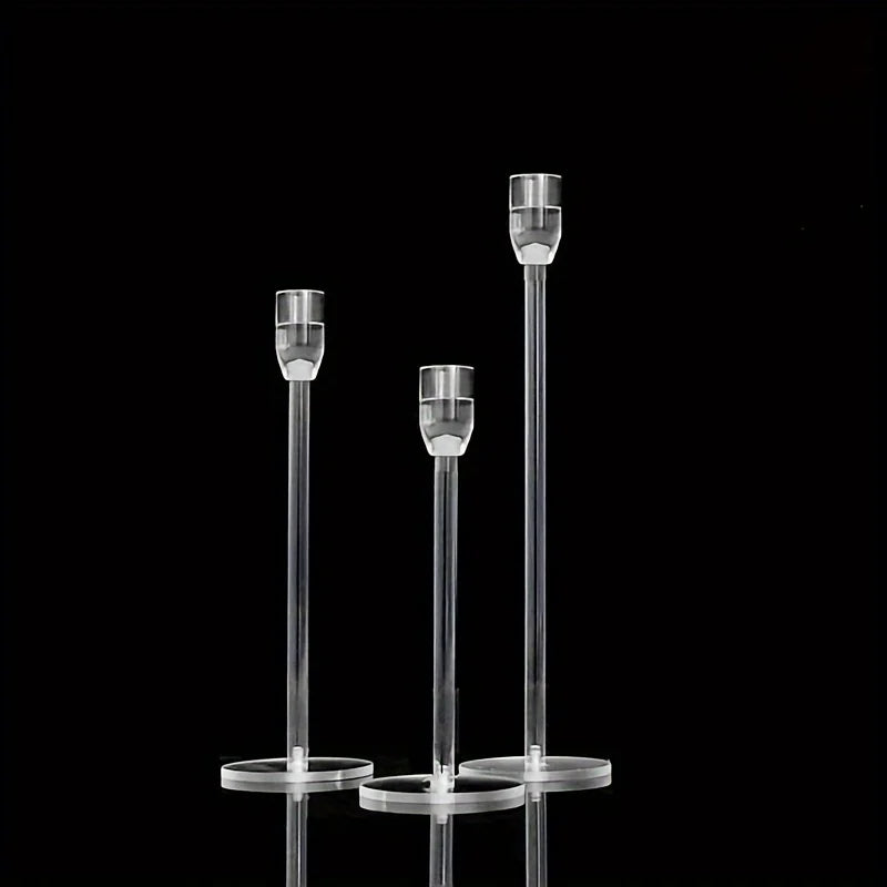 LumenAcry Acryl-Kerzenhalter Set (3-teilig)