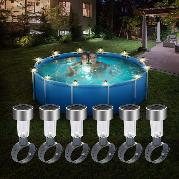 SOLARLUX 6er-Set LED Solar Poolbeleuchtung