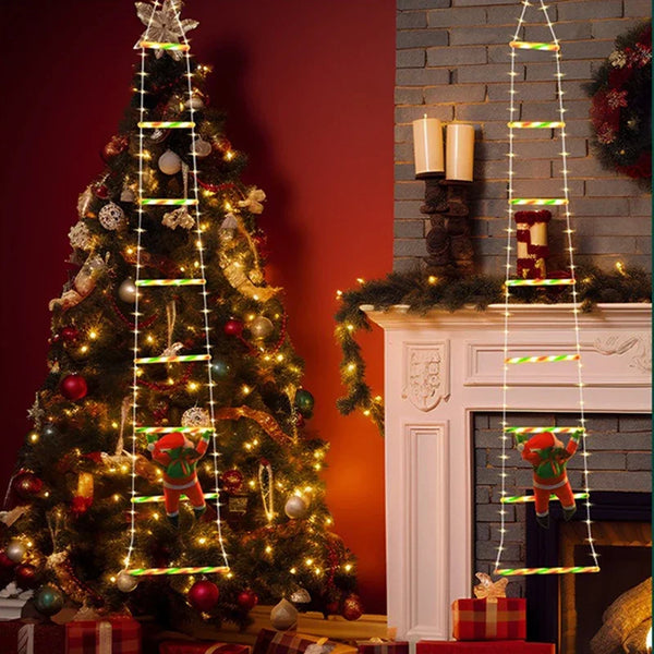 WeihnachtsLicht Santa Claus Kletterleiter LED Lichterkette – 1M / 3M USB