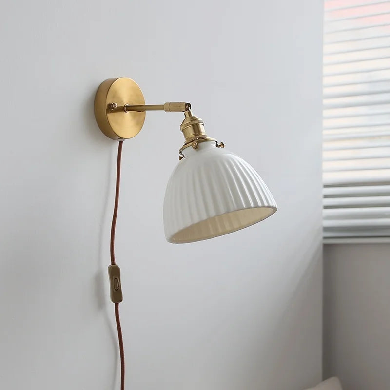 Kyotaro Wandleuchte – Japanische Keramik-Wandlampe mit LED-Kompatibilität