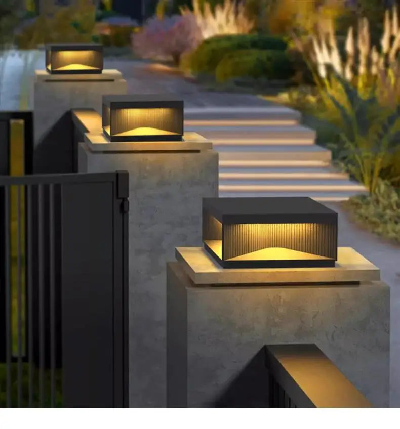 LuxoBox LED Garten-Pfeilerleuchte
