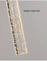 LumiGlas – Luxuriöse LED-Wandleuchte mit Kristall-Bubble-Stab
