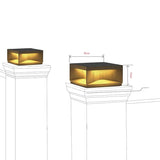 LuxoBox LED Garten-Pfeilerleuchte