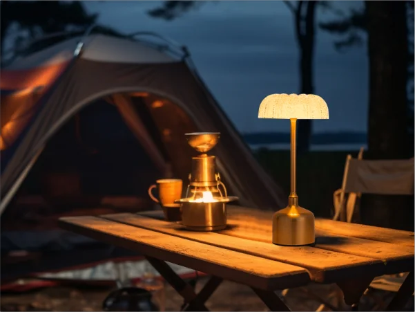 LumiVintage 3000 – Retro LED Tischlampe mit Touch-Dimmung und 3000mAh Akku