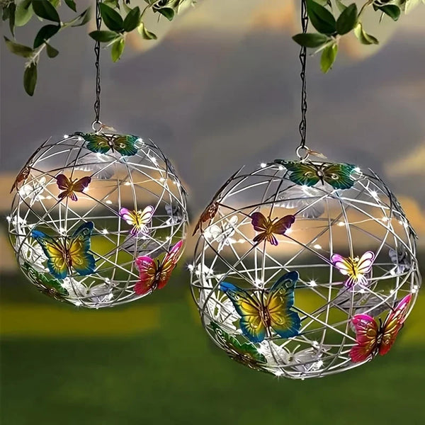 SOLABLOOM Solar Schmetterlingskugel Hängelampe