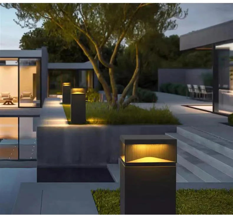 LuxoBox LED Garten-Pfeilerleuchte