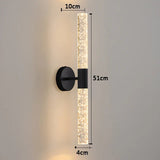 LumiGlas – Luxuriöse LED-Wandleuchte mit Kristall-Bubble-Stab