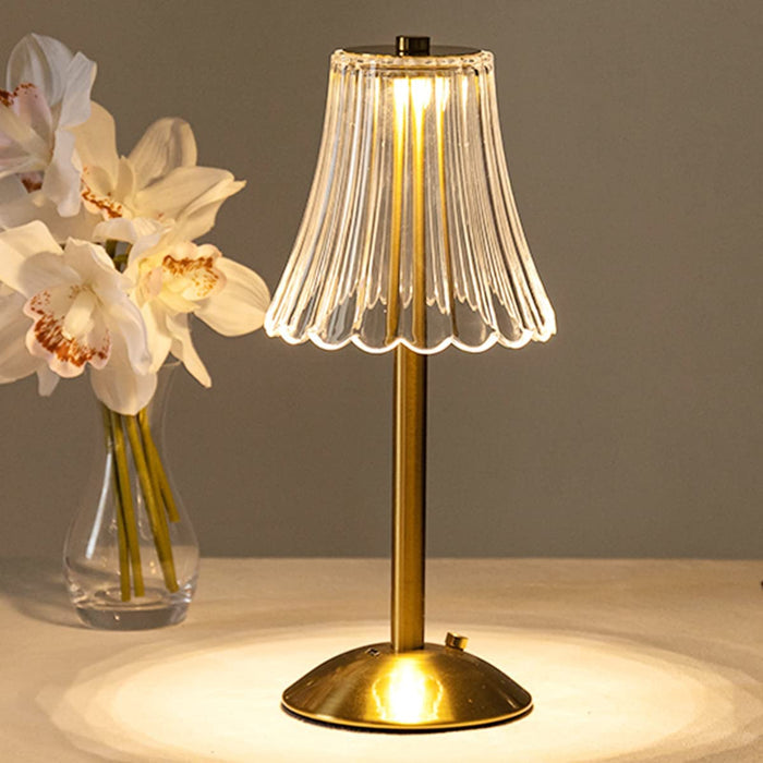 Classic Gold Kristall Tischlampe