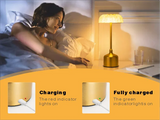 LumiVintage 3000 – Retro LED Tischlampe mit Touch-Dimmung und 3000mAh Akku