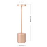 LumiÉlan – Klassische Wiederaufladbare Tischlampe mit Touch, 3 Farben & Stufenloser Dimmung