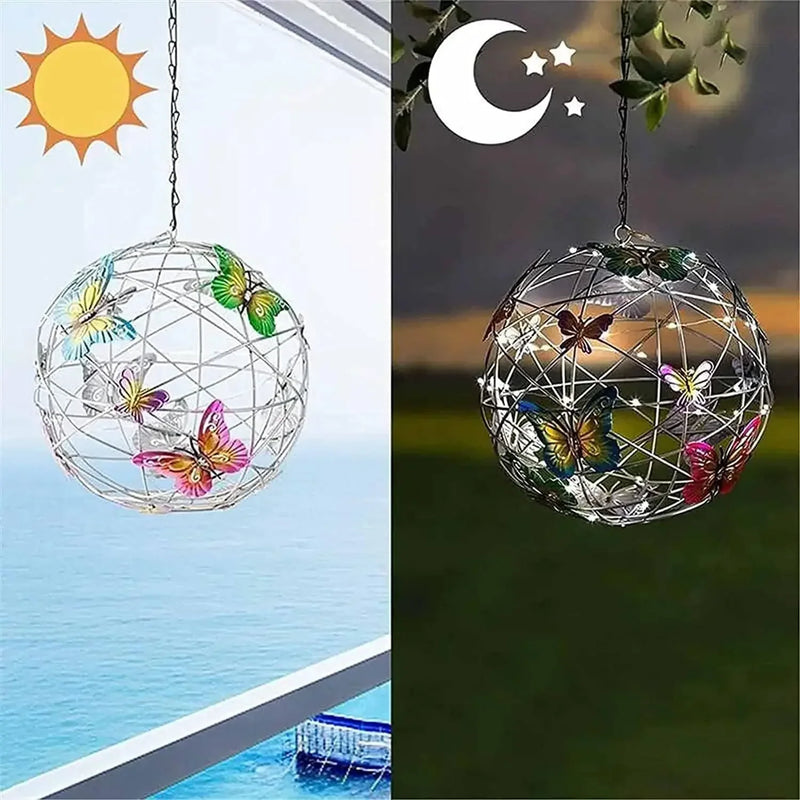 SOLABLOOM Solar Schmetterlingskugel Hängelampe