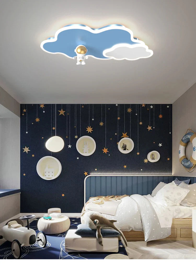 CosmoGlow LED Astronauten Wolken-Deckenleuchte