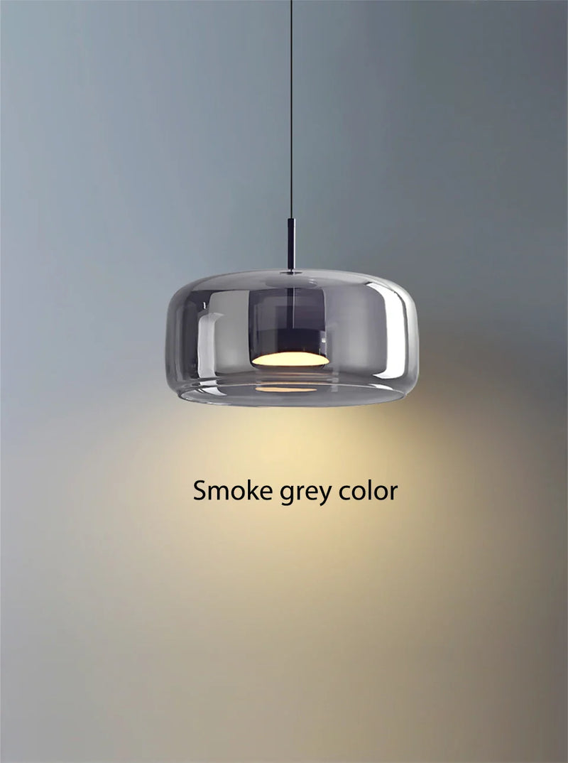 LumiGlow – Elegante Pendelleuchte aus Glasstein mit LED