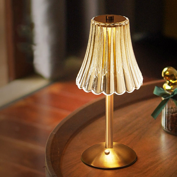 Classic Gold Kristall Tischlampe