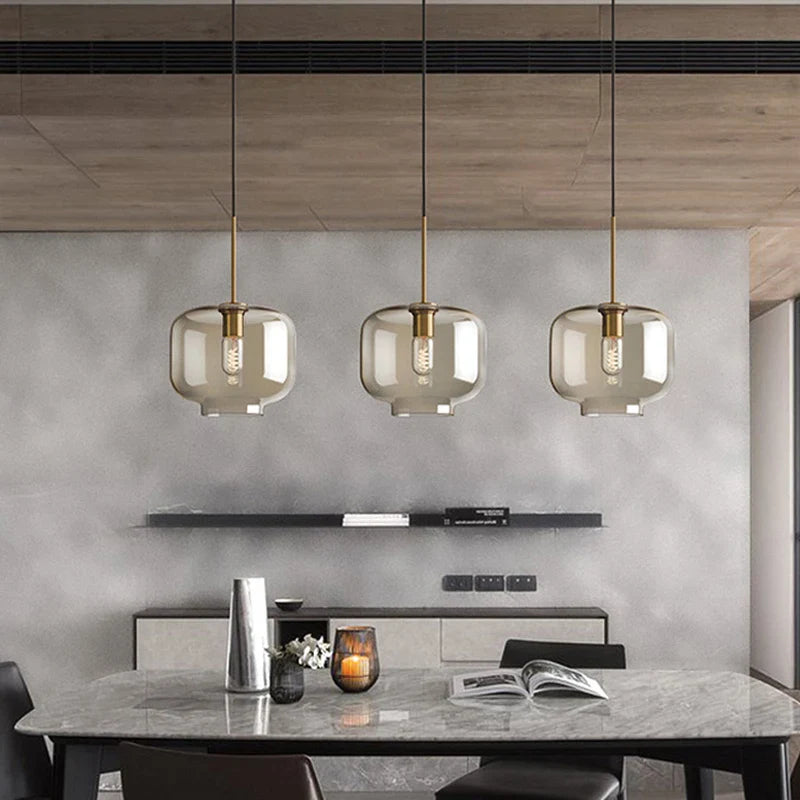 LumiLoft Glas Pendelleuchte