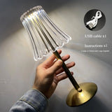 Aurora CrystalTouch – Klassische Kristall-LED-Tischlampe mit Touchbedienung