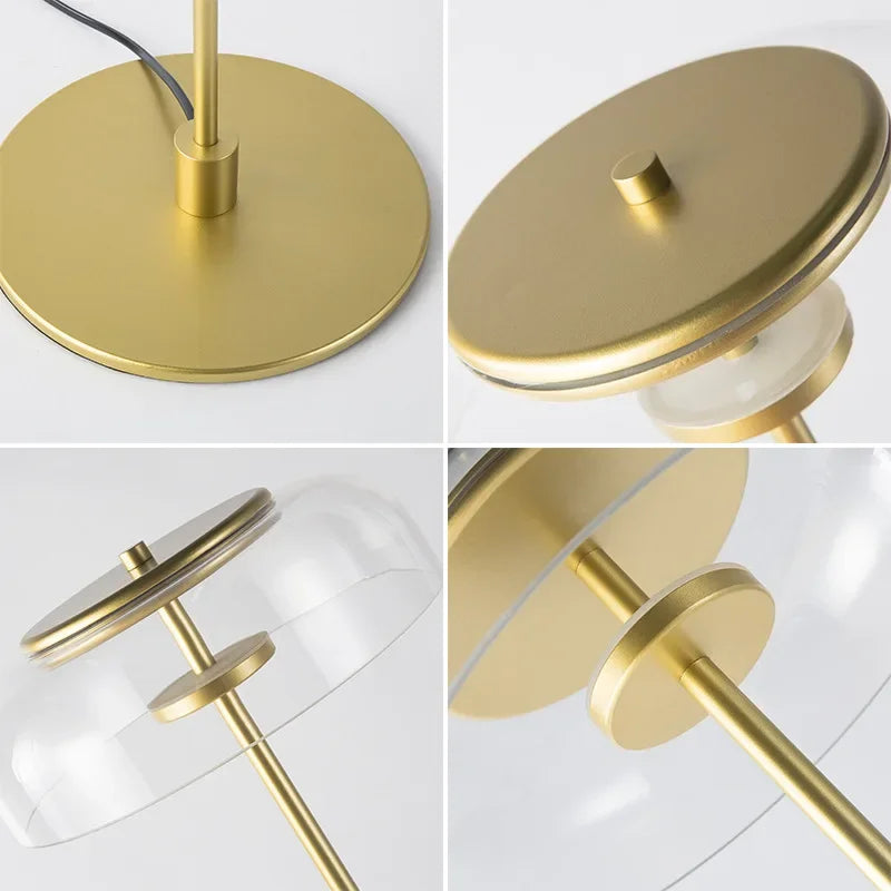 Aurélo – Designer Tischlampe aus Glas mit LED & Postmodernem Stil