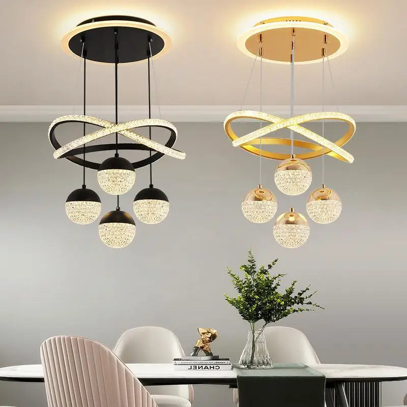 LumaCrest LED Pendelleuchte – Modernes Art Deco-Design für Esszimmer und Wohnzimmer