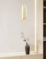 StoneGlow Recta – Moderne Wandleuchte aus Naturstein