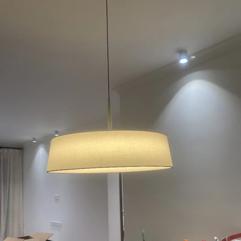 CircoLuce: Moderne Minimalistische LED Stoff-Hängeleuchte
