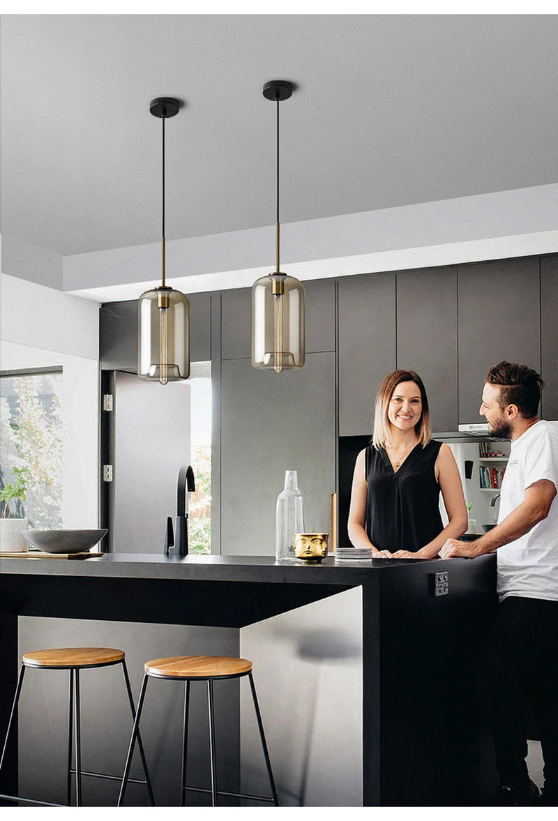 LumiLoft Glas Pendelleuchte